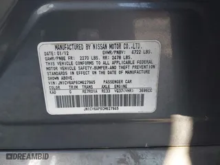 2012 Infiniti G37 Sedan Journey with VIN JN1CV6AP6CM627945, listed as a IAAI auction lot 42009551 with 177,359 mi miles. Bid and sale history available at carsss.com. Image 9.