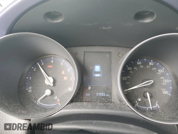 2020 Toyota C-HR LE with VIN JTNKHMBX7L1065098, listed as a Copart auction lot 50101395 with 51,933 mi miles and Salvage Title. Bid and sale history available at DreamBid. Image 9.