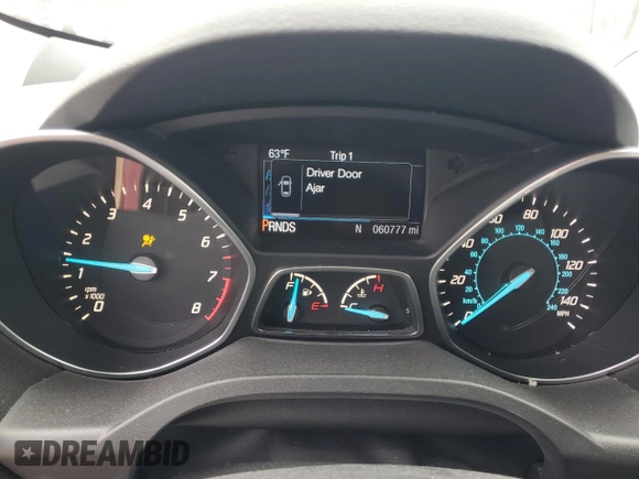 2016 Ford Escape SE with VIN 1FMCU0G94GUC18785, listed as a Copart auction lot 43554545 with 60,777 mi miles and Salvage Title. Bid and sale history available at carsss.com. Image 9.