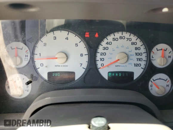 2002 Dodge 1500 with VIN 3D7HA18NX2G184759, listed as a Copart auction lot 57064015 with 280,046 mi miles and Clean Title. Bid and sale history available at DreamBid. Image 9.