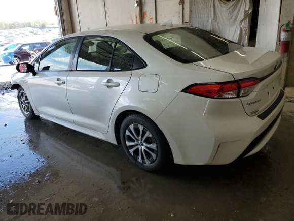 2021 Toyota Corolla Hybrid LE with VIN JTDEAMDE5MJ031325, listed as a Copart auction lot 51840775 with 53,624 mi miles and Salvage Title. Bid and sale history available at carsss.com. Image 2.