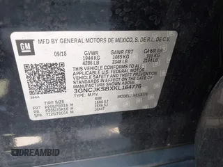 2019 Chevrolet Trax LS with VIN 3GNCJKSBXKL164776, listed as a IAAI auction lot 42064236 with 117,111 mi miles. Bid and sale history available at carsss.com. Image 9.