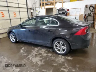 2015 Volvo S60 T5 Premier with VIN YV1612TBXF1307169, listed as a Copart auction lot 48152905 with 85,184 mi miles and Salvage Title. Bid and sale history available at carsss.com. Image 2.