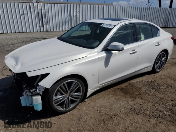 2014 Infiniti Q50 Premium z VIN JN1BV7AP5EM685839, wystawiony jako Copart lot #51238415 z przebiegiem 128 933 mil mil oraz Szkoda całkowita • Salvage title. Historia ofert i sprzedaży dostępna na DreamBid. Obrazek 1.