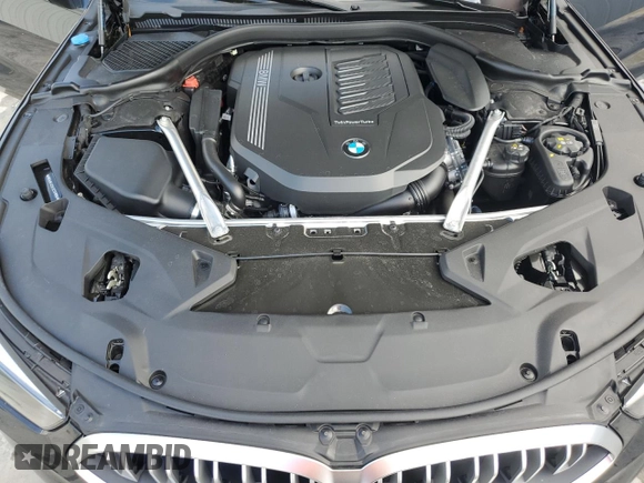 2025 BMW 8 Series 840i with VIN WBAAE4C04SCS91996, listed as a Copart auction lot 43319785 with 7,345 mi miles and Clean Title. Bid and sale history available at DreamBid. Image 11.