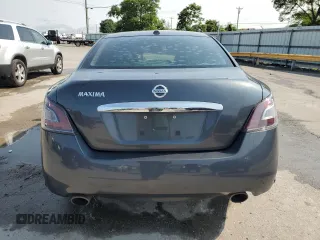 2012 Nissan Maxima S with VIN 1N4AA5APXCC858742, listed as a Copart auction lot 60454885 with 131,611 mi miles and Salvage title. Bid and sale history available at DreamBid. Image 6.
