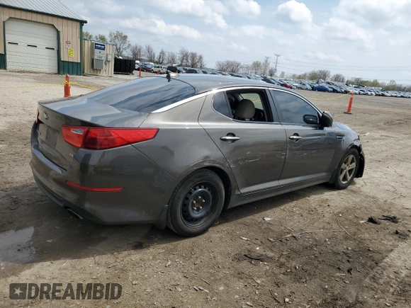 2015 Kia Optima LX with VIN 5XXGM4A74FG377802, listed as a Copart auction lot 51774195 with 176,105 mi miles and Salvage title. Bid and sale history available at DreamBid. Image 3.
