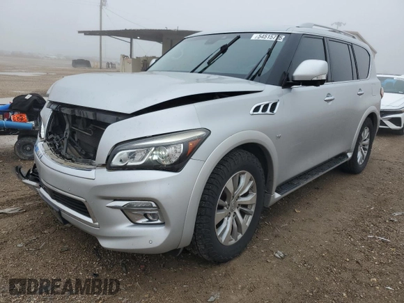 2017 Infiniti QX80 with VIN JN8AZ2NC0H9430079, listed as a Copart auction lot 54515715 with 132,799 mi miles and Salvage title. Bid and sale history available at DreamBid. Image 1.