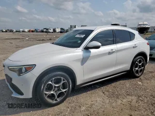 2018 Alfa Romeo Stelvio Ti z VIN ZASFAKBN9J7B76119, wystawiony jako Copart lot #57580225 z przebiegiem 111 851 mil mil oraz Czysty tytuł • Clean title. Historia ofert i sprzedaży dostępna na DreamBid. Obrazek 1.