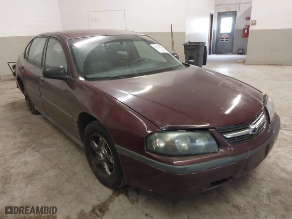 2003 Chevrolet Impala with VIN 2G1WF52K739196297, listed as a IAAI auction lot 41614371 with 155,101 mi miles. Bid and sale history available at carsss.com. Image 1.