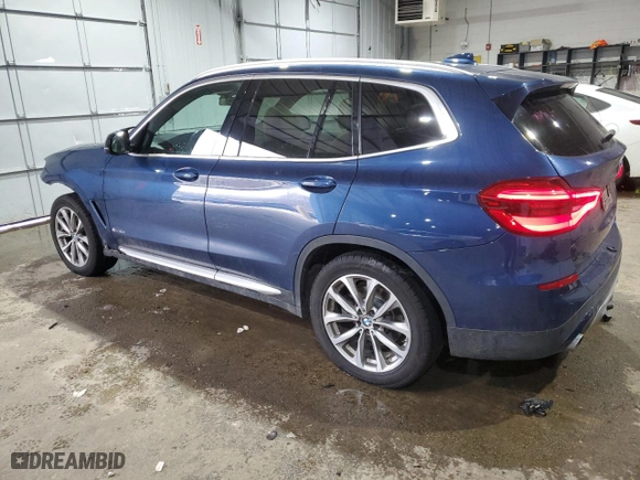 2018 BMW X3 xDrive30i with VIN 5UXTR9C5XJLC83992, listed as a Copart auction lot 46091265 with 72,430 mi miles and Salvage Title. Bid and sale history available at carsss.com. Image 2.