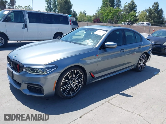 2019 BMW 5 Series 540i with VIN WBAJE5C55KWW11827, listed as a IAAI auction lot 42191127 with 72,113 mi miles and . Bid and sale history available at DreamBid. Image 2.