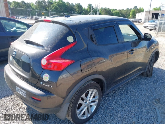 2011 Nissan Juke SL with VIN JN8AF5MV4BT012342, listed as a IAAI auction lot 42125897 with 186,480 mi miles and . Bid and sale history available at DreamBid. Image 4.
