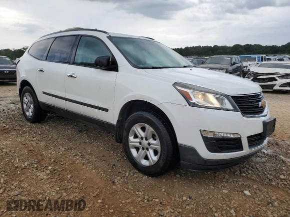 2017 Chevrolet Traverse LS with VIN 1GNKRFEDXHJ308125, listed as a Copart auction lot 60843655 with 139,892 mi miles and Salvage title. Bid and sale history available at DreamBid. Image 4.