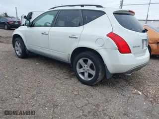 2004 Nissan Murano SL with VIN JN8AZ08T04W225874, listed as a IAAI auction lot 41585756 with 214,853 mi miles. Bid and sale history available at carsss.com. Image 3.
