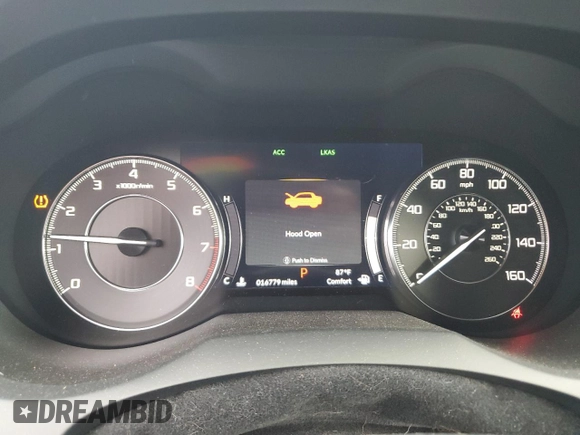 2019 Acura RDX w/Technology Pkg with VIN 5J8TC1H50KL014185, listed as a Copart auction lot 73846634 with 16,779 mi miles and Salvage Title. Bid and sale history available at carsss.com. Image 9.