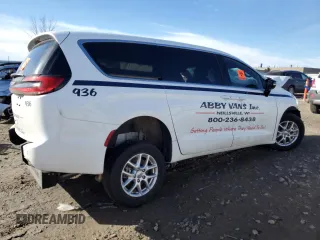 2024 Chrysler Pacifica Touring with VIN 2C4RC1FG3RR126350, listed as a Copart auction lot 47007495 with Not provided miles and Salvage title. Bid and sale history available at DreamBid. Image 3.