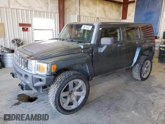 2006 Hummer H3 with VIN 5GTDN136068256909, listed as a Copart auction lot 47382934 with 186,156 mi miles and Clean Title. Bid and sale history available at carsss.com. Image 1.
