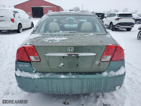 2003 Honda Civic LX with VIN 2HGES16633H903391, listed as a Copart auction lot 45358615 with 484,437 mi miles and Clean Title. Bid and sale history available at carsss.com. Image 6.
