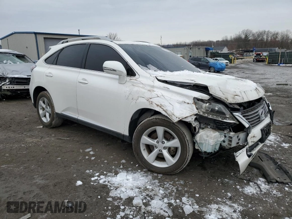 2013 Lexus RX 350 with VIN 2T2BK1BA3DC188096, listed as a Copart auction lot 43557165 with 151,719 mi miles and Salvage Title. Bid and sale history available at DreamBid. Image 4.