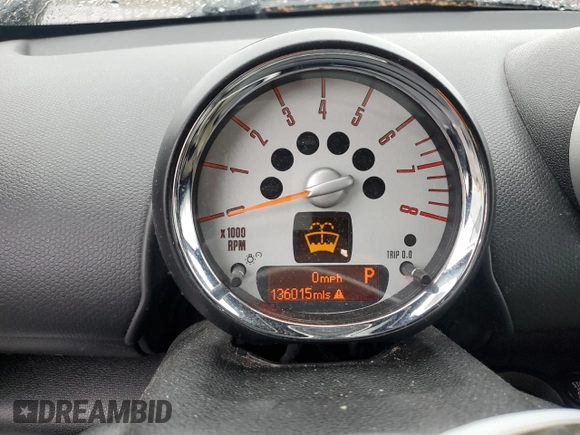 2012 MINI Countryman S with VIN WMWZC5C5XCWL55579, listed as a Copart auction lot 47970695 with 136,015 mi miles and Salvage Title. Bid and sale history available at DreamBid. Image 9.