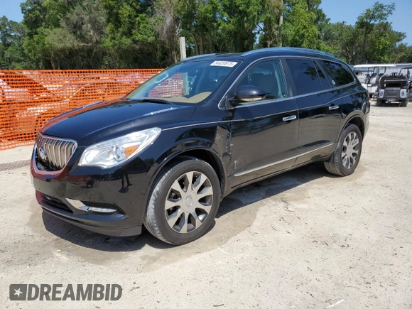 2017 Buick Enclave Leather with VIN 5GAKRBKD9HJ105122, listed as a Copart auction lot 54020875 with 33,457 mi miles and Salvage Title. Bid and sale history available at carsss.com. Image 1.