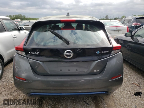 2018 Nissan LEAF SL with VIN 1N4AZ1CP6JC306313, listed as a Copart auction lot 48674234 with 37,808 mi miles and Salvage Title. Bid and sale history available at DreamBid. Image 6.