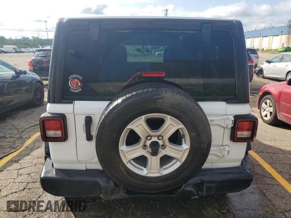 2022 Jeep Wrangler Unlimited Willys with VIN 1C4HJXDN5NW132965, listed as a Copart auction lot 62539184 with 44,325 mi miles and Salvage Title. Bid and sale history available at DreamBid. Image 6.