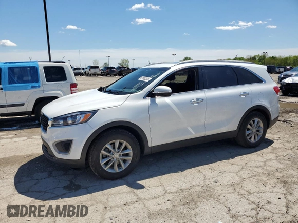 2018 Kia Sorento LX with VIN 5XYPG4A5XJG357564, listed as a Copart auction lot 52898254 with 92,010 mi miles and Salvage Title. Bid and sale history available at DreamBid. Image 1.