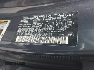 2024 Hyundai Kona SE with VIN KM8HACAB2RU098421, listed as a IAAI auction lot 41724883 with 12,033 mi miles and . Bid and sale history available at carsss.com. Image 9.