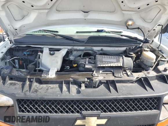 2017 Chevrolet Express Cargo with VIN 1GCWGAFF4H1352771, listed as a Copart auction lot 54472305 with 106,950 mi miles and Salvage title. Bid and sale history available at DreamBid. Image 12.
