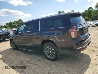 2022 Chevrolet Suburban LT z VIN 1GNSKCKT1NR288858, wystawiony jako Copart lot #56998095 z przebiegiem 96 859 mil mil oraz Szkoda całkowita • Salvage title. Historia ofert i sprzedaży dostępna na DreamBid. Obrazek 2.