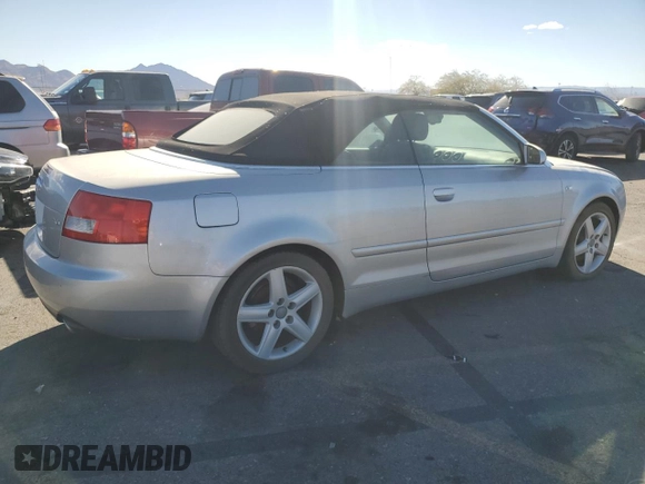 2004 Audi A4 3.0L with VIN WAUAT48H34K013815, listed as a Copart auction lot 87962815 with 0 mi miles and Clean Title. Bid and sale history available at carsss.com. Image 3.
