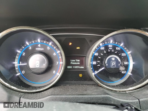 2012 Hyundai Sonata GLS with VIN 5NPEB4AC5CH491513, listed as a Copart auction lot 44609495 with 113,976 mi miles and Salvage Title. Bid and sale history available at carsss.com. Image 9.