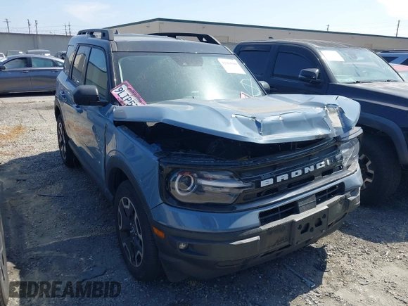 2024 Ford Bronco Sport Outer Banks with VIN 3FMCR9C68RRE01957, listed as a IAAI auction lot 42163509 with 12,586 mi miles and . Bid and sale history available at DreamBid. Image 1.