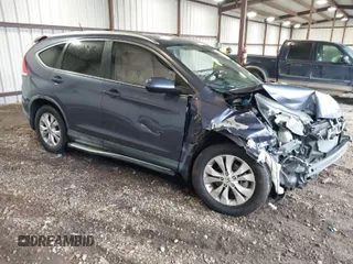 2012 Honda CR-V EX-L with VIN JHLRM3H72CC005978, listed as a IAAI auction lot 41555914 with 154,634 mi miles. Bid and sale history available at carsss.com. Image 1.