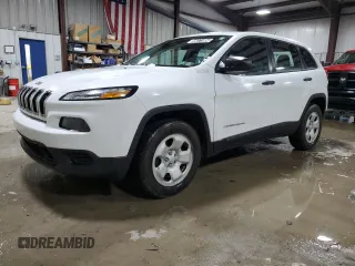 2017 Jeep Cherokee Sport with VIN 1C4PJMAB2HW523967, listed as a Copart auction lot 39271804 with 122,719 mi miles and Clean Title. Bid and sale history available at carsss.com. Image 1.