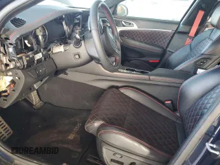 2023 Genesis G70 3.3T with VIN KMTG54TE2PU110213, listed as a Copart auction lot 43505025 with 13,039 mi miles and Salvage Title. Bid and sale history available at DreamBid. Image 7.