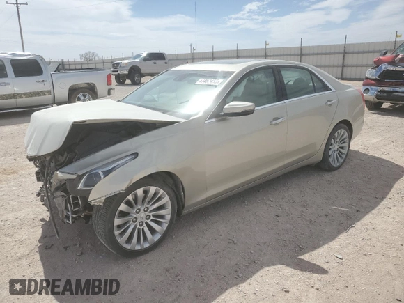 2016 Cadillac CTS Sedan Luxury Collection RWD with VIN 1G6AR5SX4G0117305, listed as a Copart auction lot 47463455 with 63,643 mi miles and Salvage Title. Bid and sale history available at carsss.com. Image 1.
