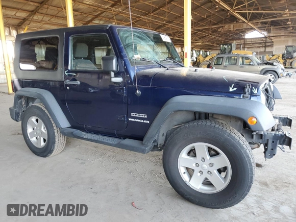 2013 Jeep Wrangler Sport with VIN 1C4GJWAGXDL604850, listed as a Copart auction lot 49509575 with 117,163 mi miles and Salvage Title. Bid and sale history available at carsss.com. Image 4.