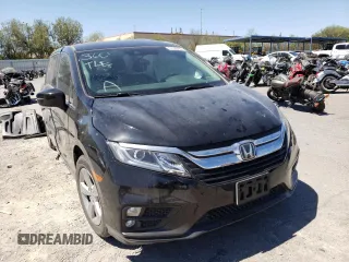 2020 Honda Odyssey EX with VIN 5FNRL6H53LB018841, listed as a Copart auction lot 75122564 with 31,211 mi miles and Salvage Title. Bid and sale history available at DreamBid. Image 1.