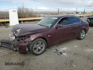 2010 BMW 5 Series 528i with VIN WBANU5C51AC460098, listed as a Copart auction lot 48819825 with 107,796 mi miles and Salvage Title. Bid and sale history available at carsss.com. Image 1.