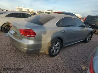 2012 Volkswagen Passat SE with VIN 1VWBH7A38CC092395, listed as a Copart auction lot 87015864 with 176,150 mi miles and Salvage Title. Bid and sale history available at carsss.com. Image 3.
