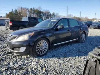 2014 Hyundai Equus Signature with VIN KMHGH4JH6EU088227, listed as a Copart auction lot 46166915 with 156,770 mi miles and Salvage Title. Bid and sale history available at DreamBid. Image 1.