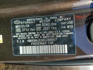 2019 Genesis G80 3.8L with VIN KMHGN4JE6KU288907, listed as a Copart auction lot 76422094 with 60,735 mi miles and Salvage Title. Bid and sale history available at carsss.com. Image 15.