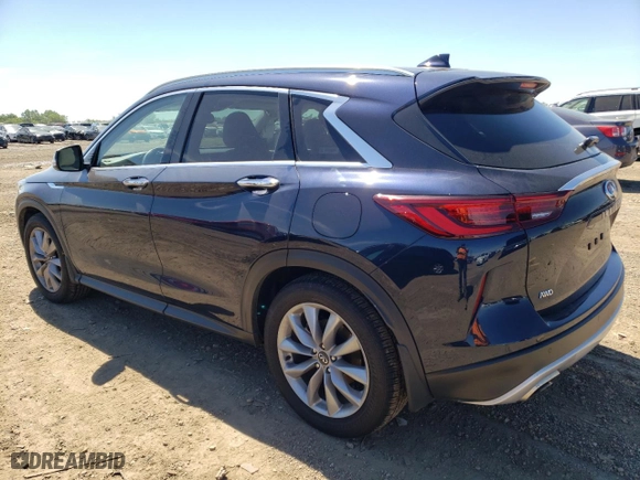 2022 Infiniti QX50 LUXE with VIN 3PCAJ5BBXNF115520, listed as a Copart auction lot 58223974 with 18,304 mi miles and Salvage Title. Bid and sale history available at carsss.com. Image 2.