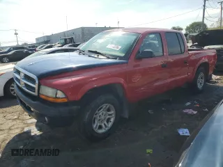 2003 Dodge Dakota Sport with VIN 1D7HL38NX3S222930, listed as a Copart auction lot 71812234 with 203,140 mi miles and Salvage Title. Bid and sale history available at carsss.com. Image 1.
