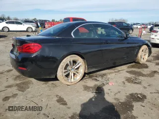 2018 BMW 4 Series 430i with VIN WBA4Z1C56JEC72044, listed as a Copart auction lot 44455245 with 47,077 mi miles and Salvage Title. Bid and sale history available at DreamBid. Image 3.