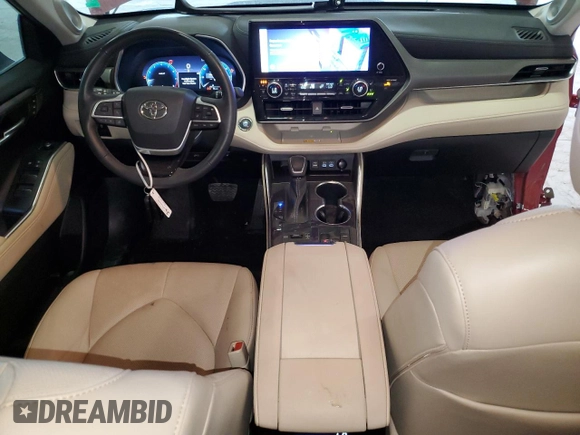 2023 Toyota Highlander L with VIN 5TDKDRAH7PS525652, listed as a Copart auction lot 59927905 with 21,642 mi miles and Salvage title. Bid and sale history available at DreamBid. Image 8.