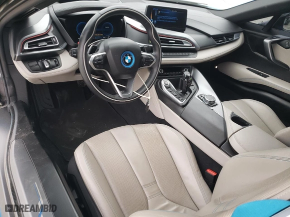 2015 BMW i8 with VIN WBY2Z2C52FV392054, listed as a Copart auction lot 48444544 with NaN miles and Clean Title. Bid and sale history available at carsss.com. Image 8.